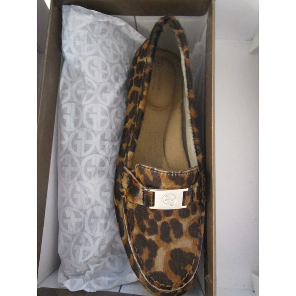 NEW in Box GIANI BERNINI Dailyn loafer leapord print Sz 5 - Memory Foam - Picture 5 of 12